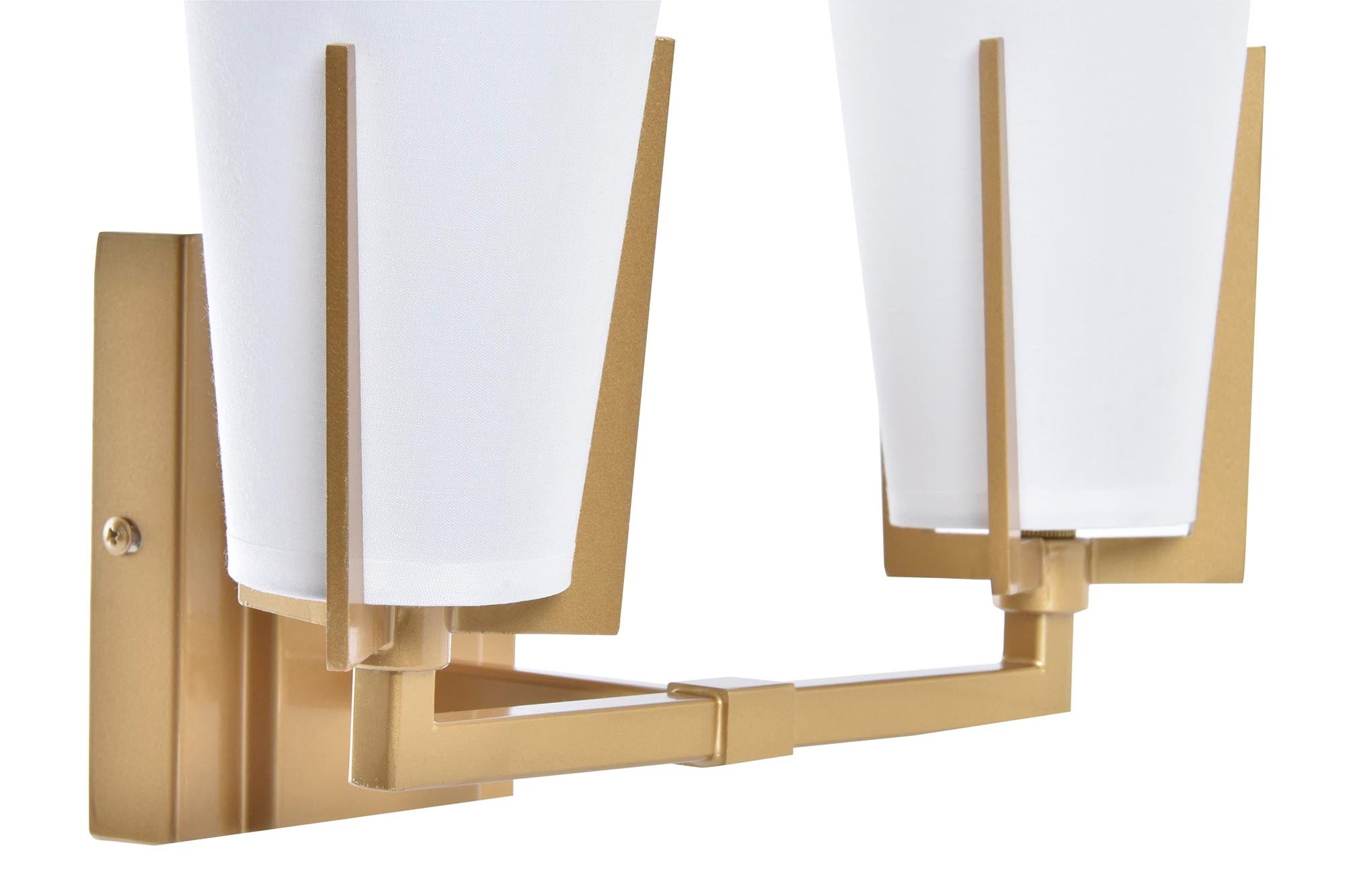 Lampara Aplique Metal Poliester 30X18X23 Doble