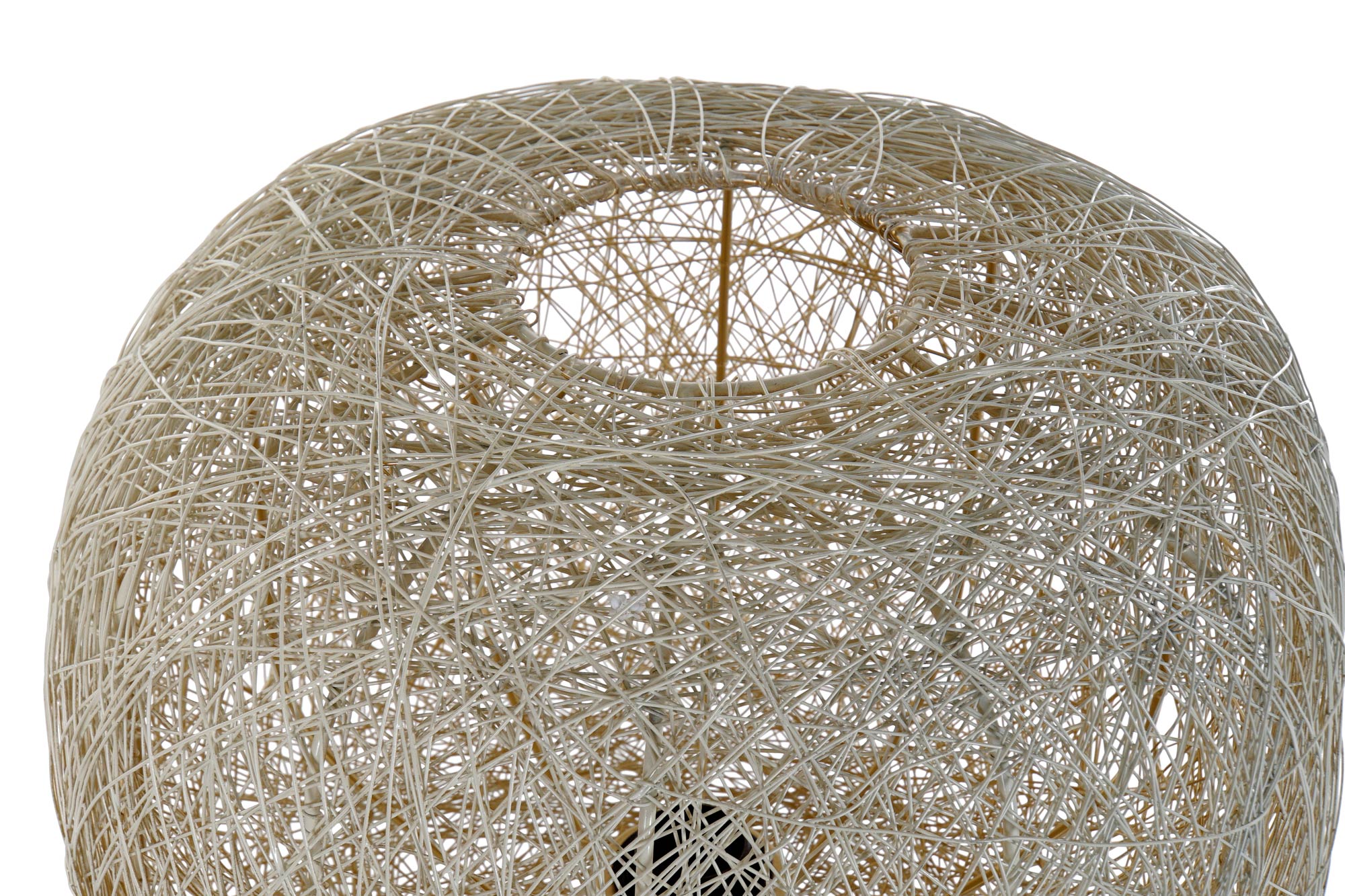 Lampara Pie Metal 41X41X109 Blanco