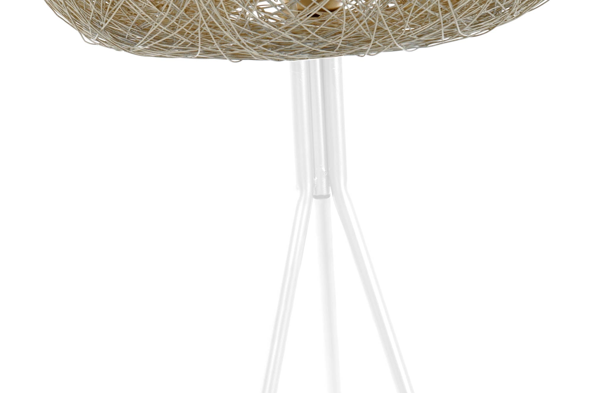 Lampara Pie Metal 41X41X109 Blanco
