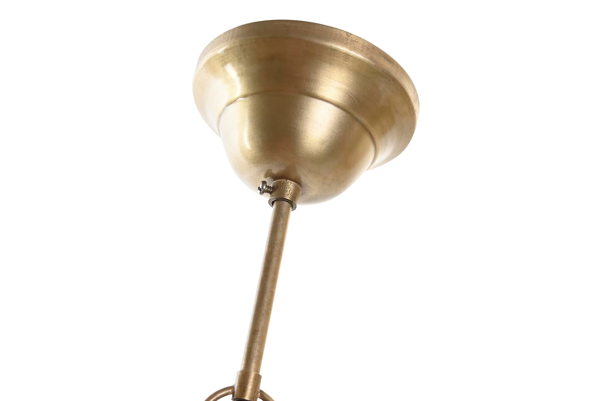 Lampara Techo Hierro 43X43X61 Desgastado Dorado