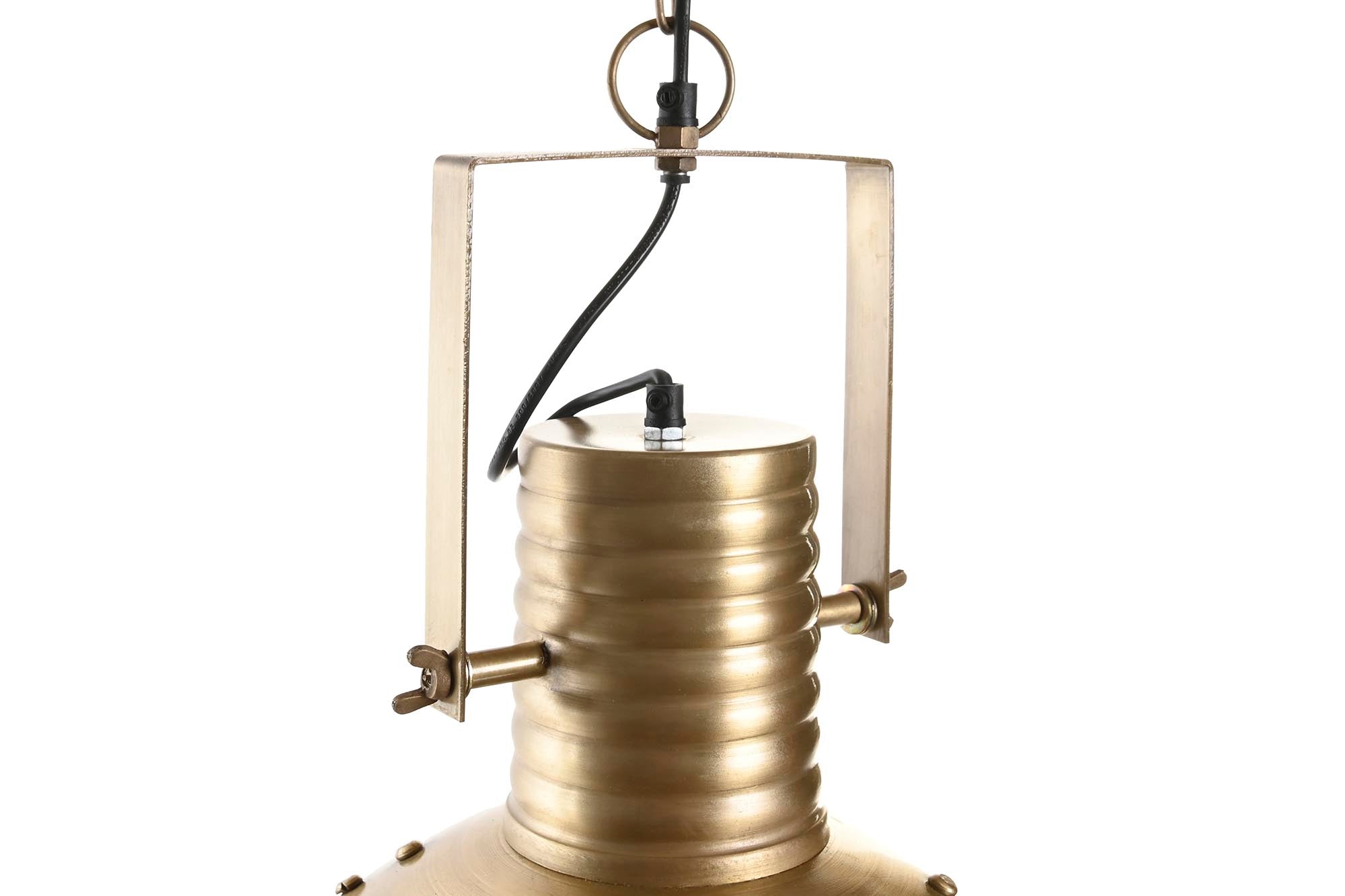 Lampara Techo Hierro 43X43X61 Desgastado Dorado