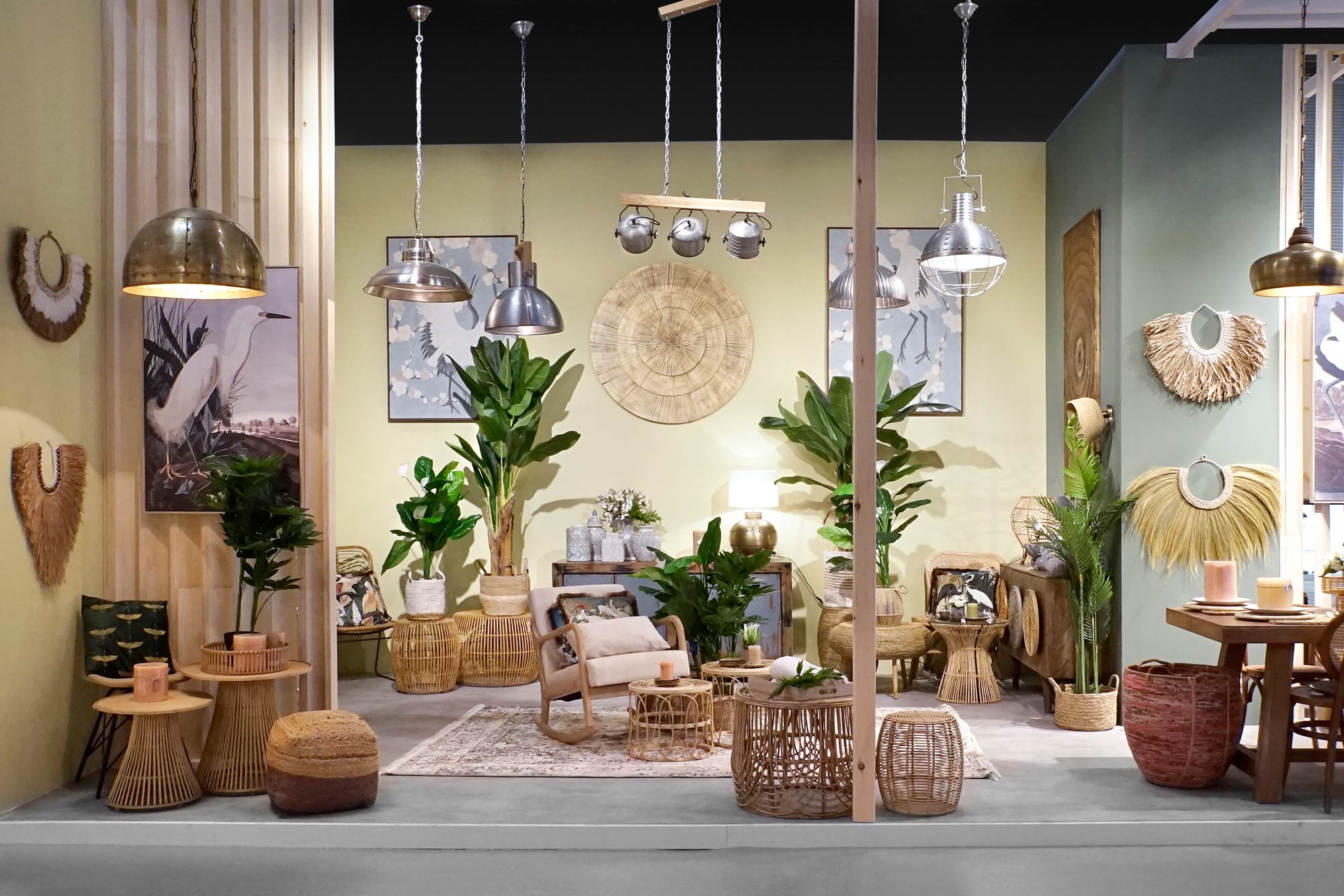 Lampara Techo Hierro 43X43X66 Desgastado Plateado