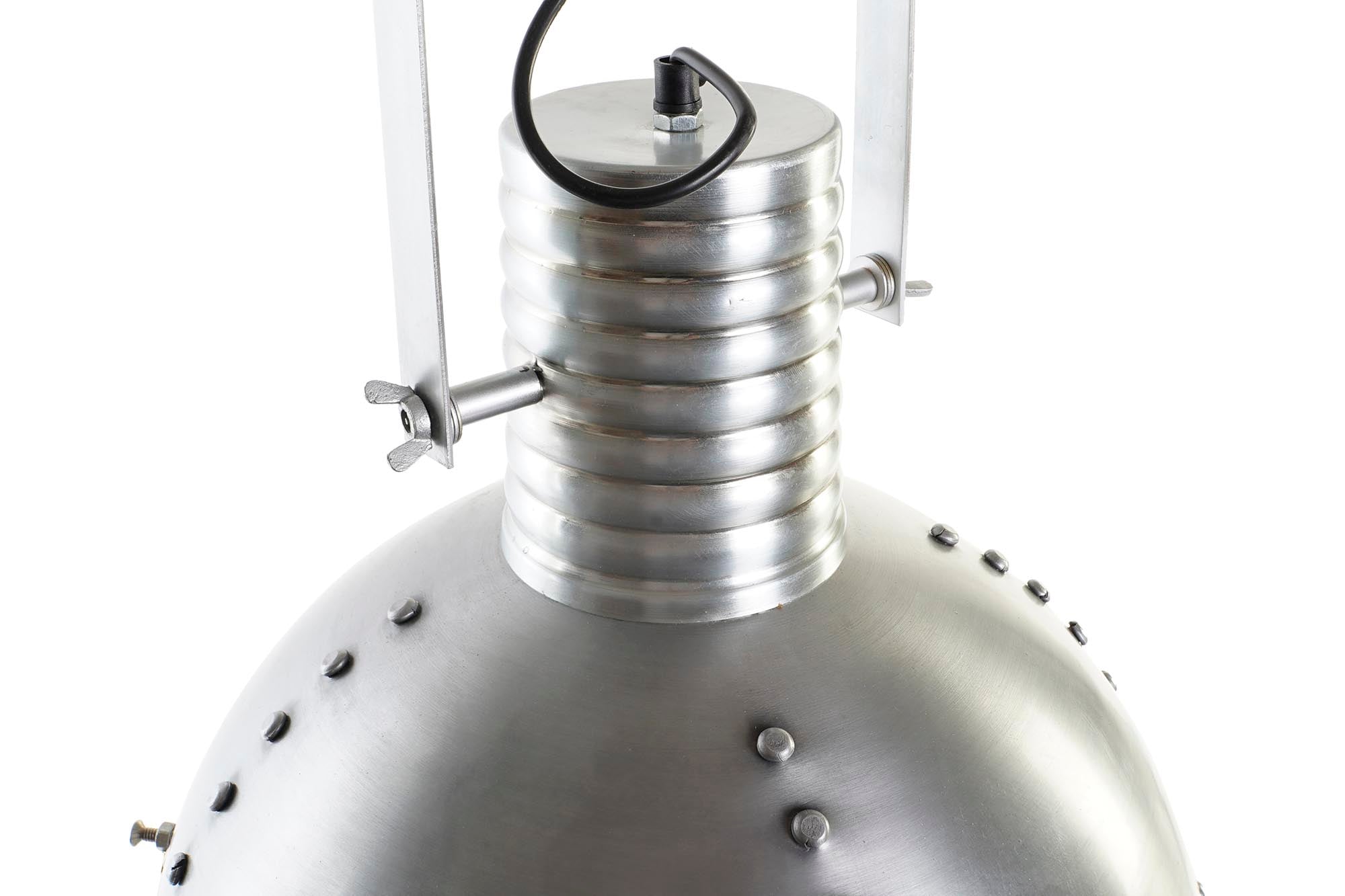 Lampara Techo Hierro 43X43X66 Desgastado Plateado