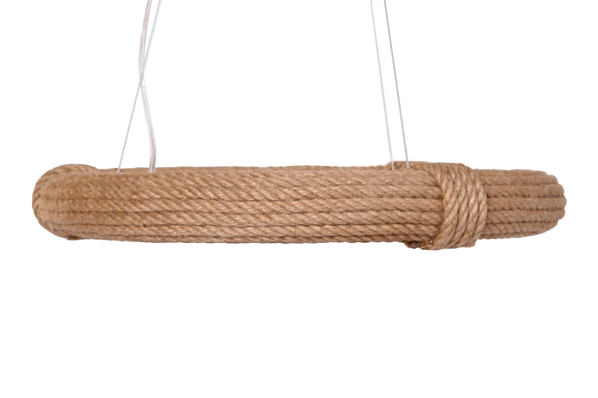 Lampara Techo Cuerda 48X48X10 6 Bombillas Marron