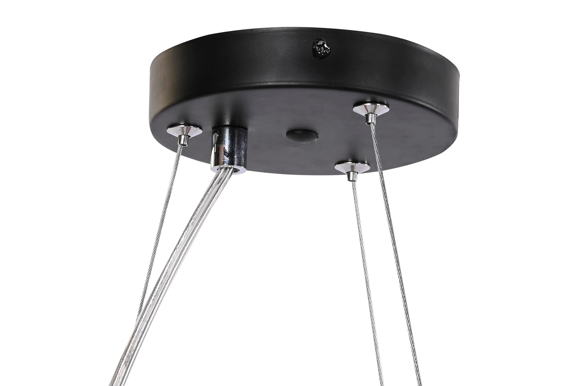 Lampara Techo Cuerda 48X48X10 6 Bombillas Marron