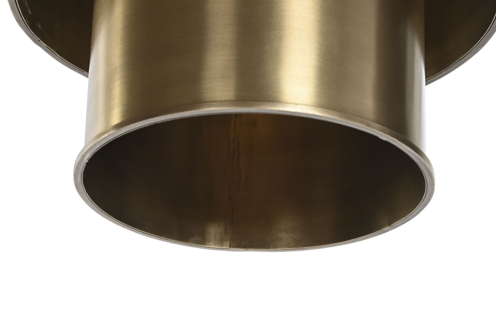 Lampara Techo Hierro 42X42X41 Triple Dorado