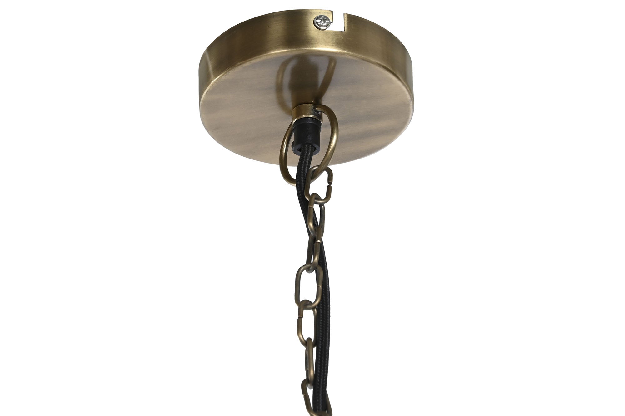 Lampara Techo Hierro 42X42X41 Triple Dorado