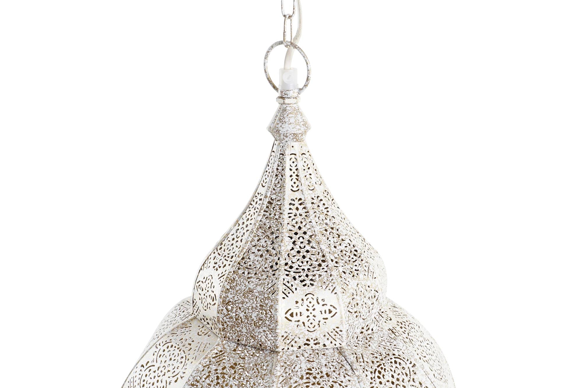 Lampara Techo Hierro 30X30X65 Blanco