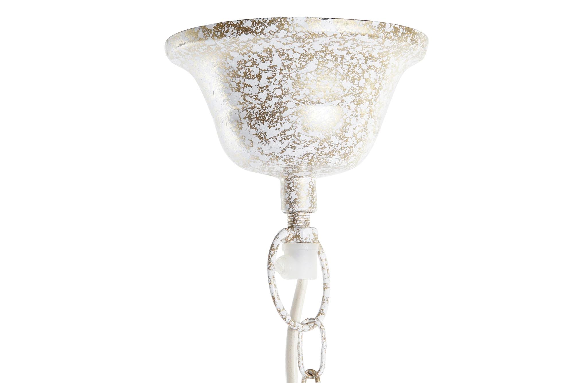 Lampara Techo Hierro 30X30X65 Blanco