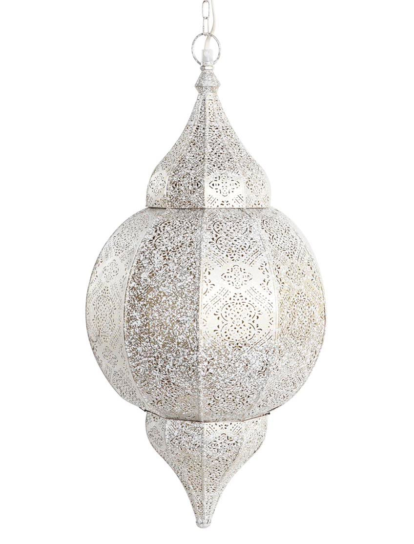 Lampara Techo Hierro 30X30X65 Blanco