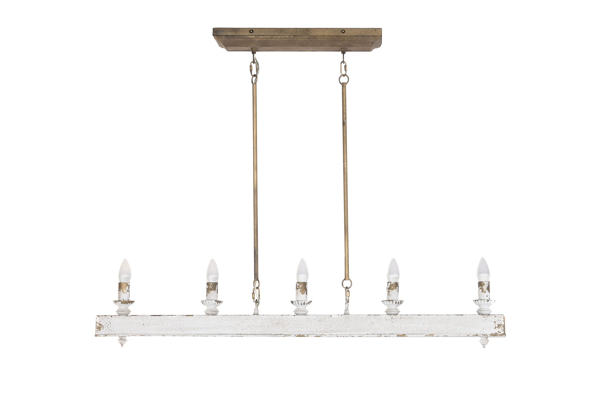 Lampara Techo Abeto Metal 111,5X12X83 Envejecido