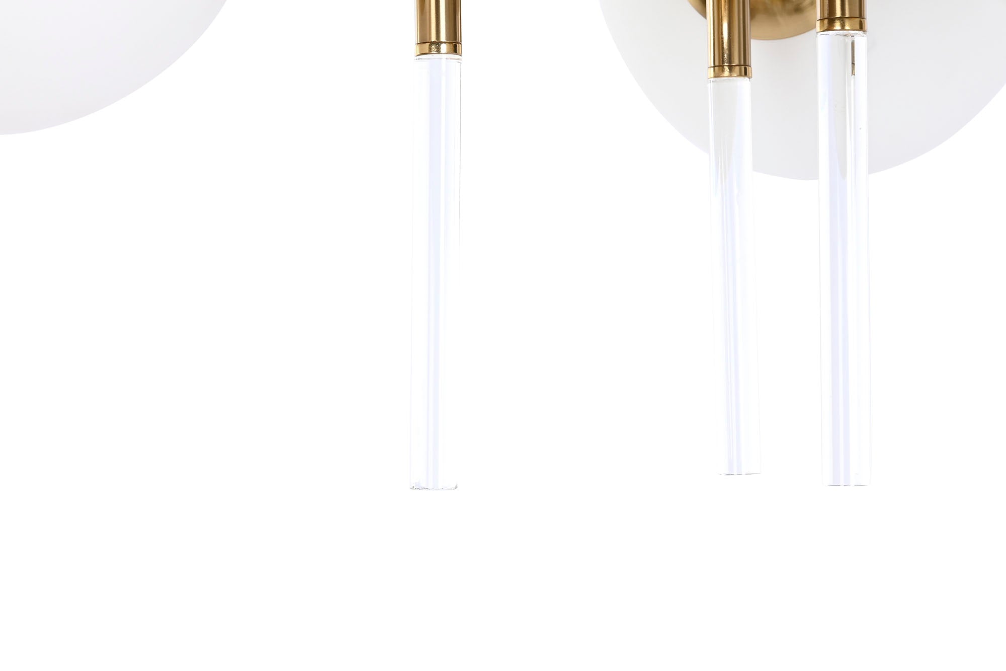Metal Crystal Ceiling Lamp 64X64X64 Balls Gold