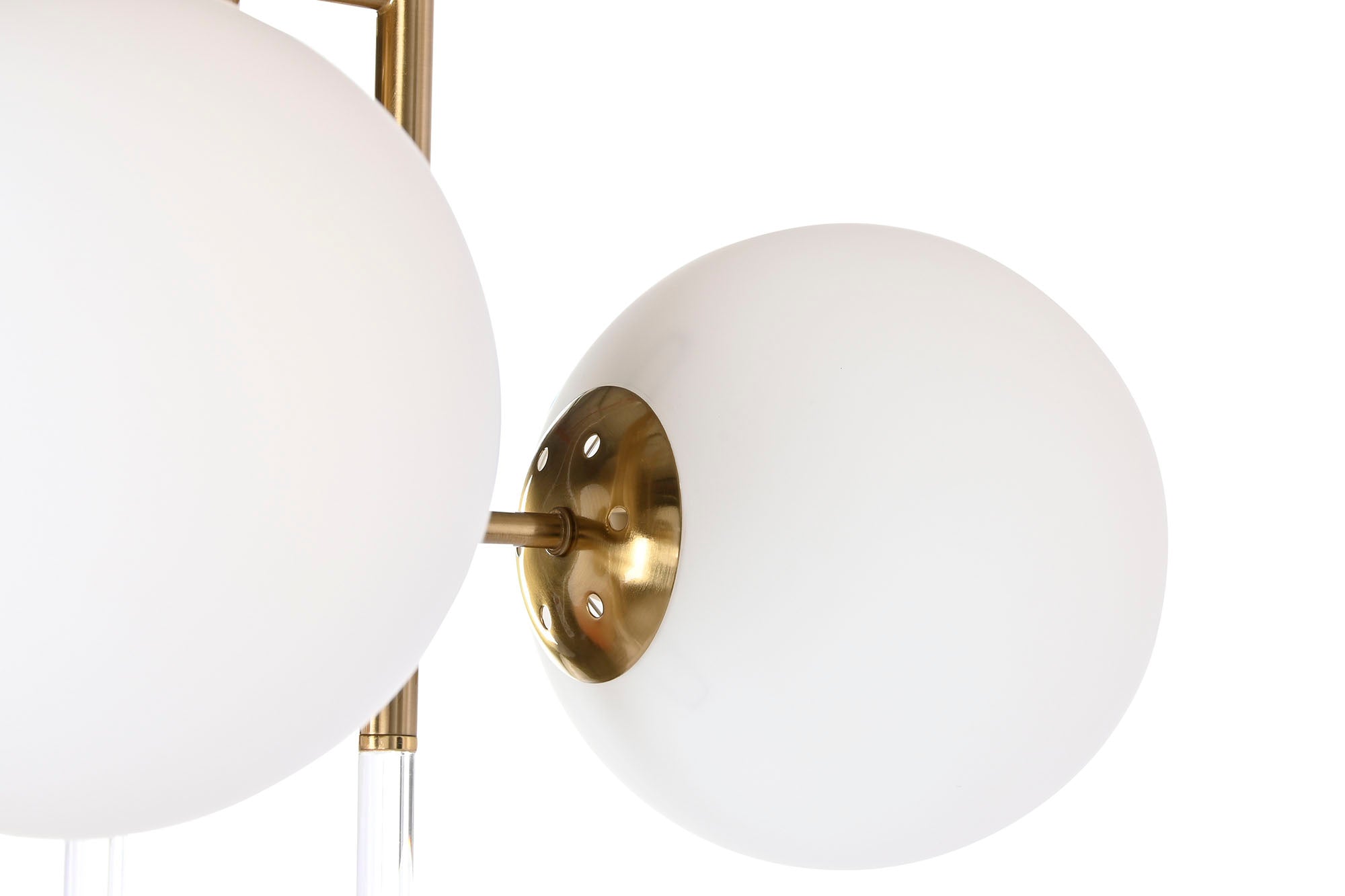 Metal Crystal Ceiling Lamp 64X64X64 Balls Gold