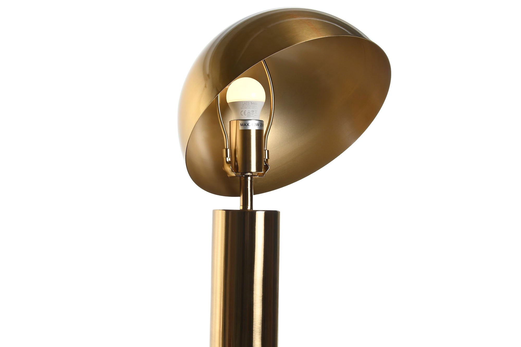 Metal Table Lamp 24X24X46 Golden Mushroom