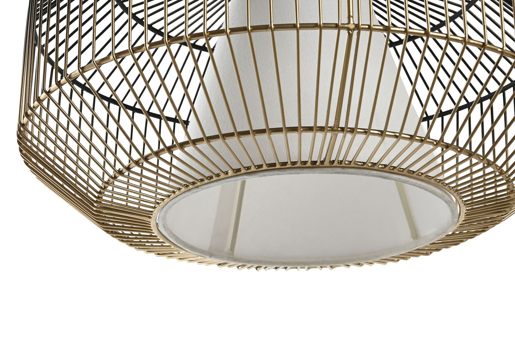Iron Cotton Ceiling Lamp 42X42X23 Black