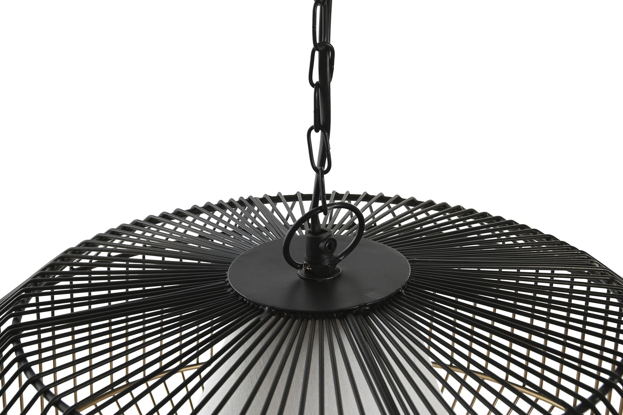 Iron Cotton Ceiling Lamp 42X42X23 Black