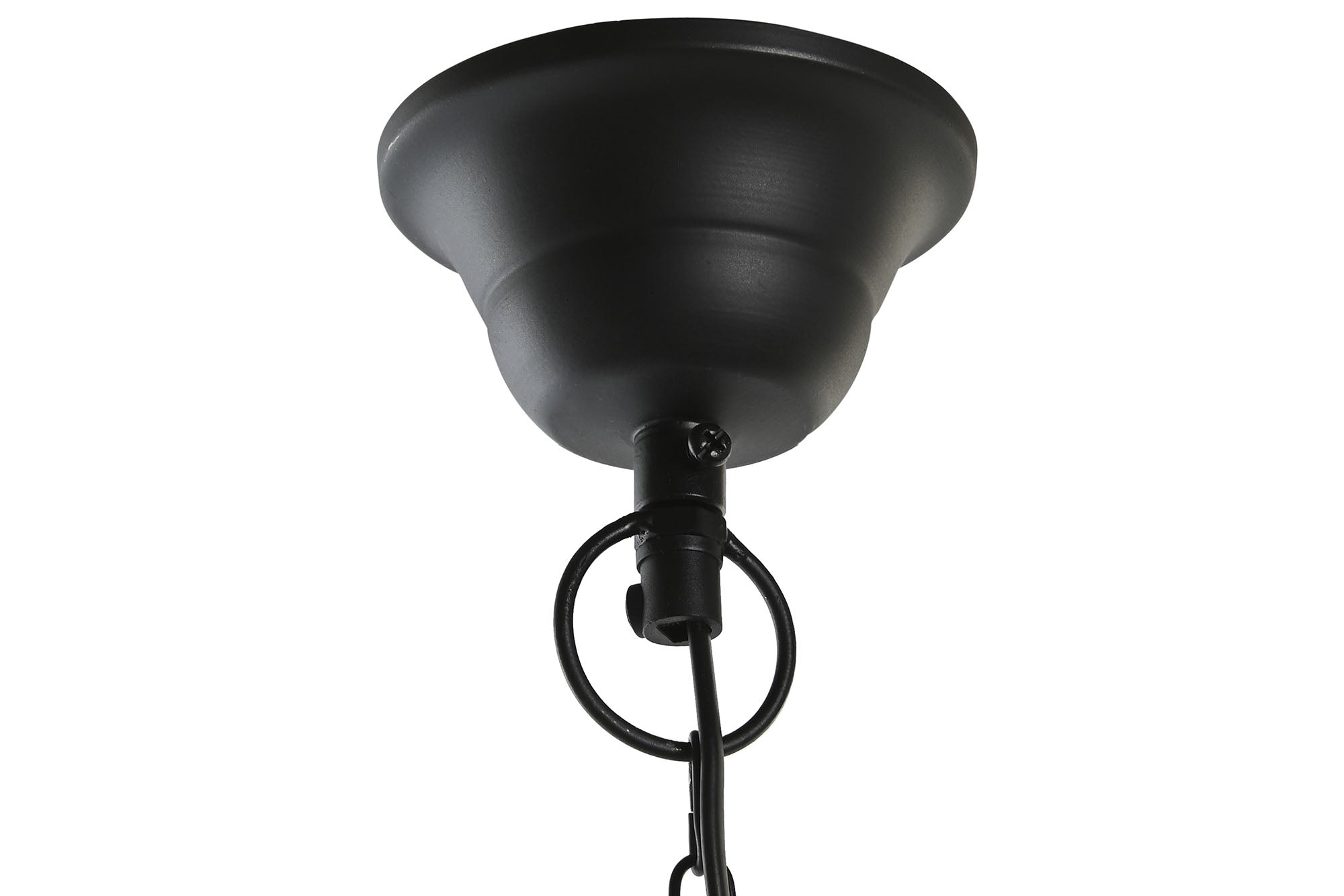 Iron Cotton Ceiling Lamp 42X42X23 Black
