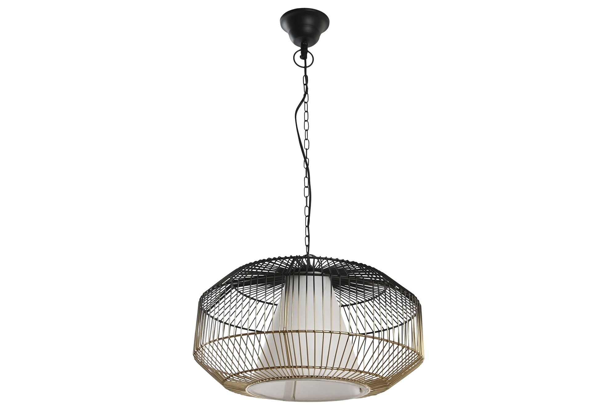 Iron Cotton Ceiling Lamp 42X42X23 Black
