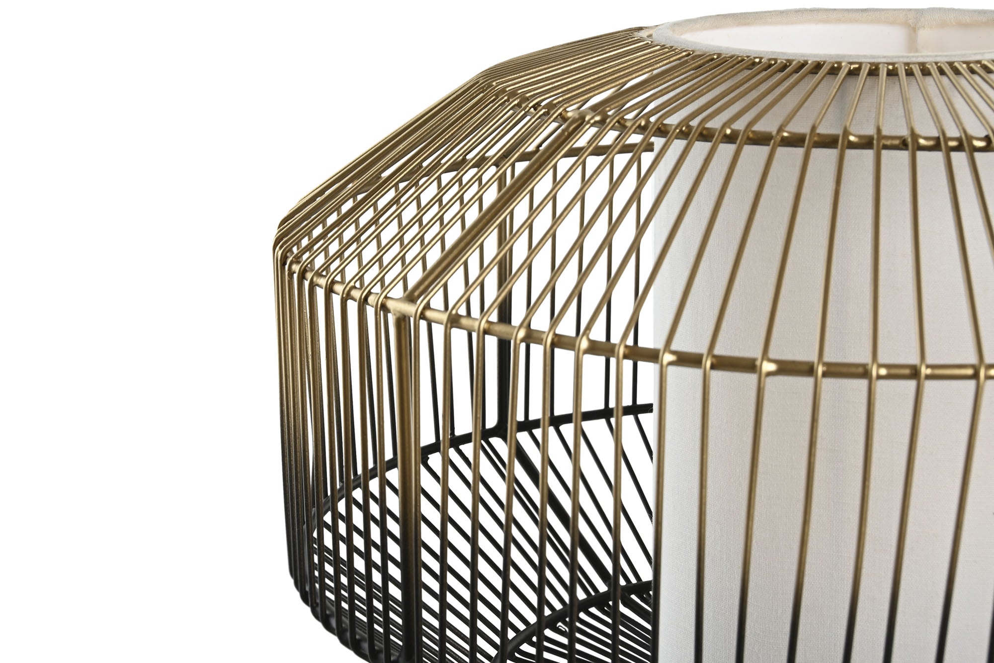 Luminária de Mesa Iron Cotton 39x39x38 Preta