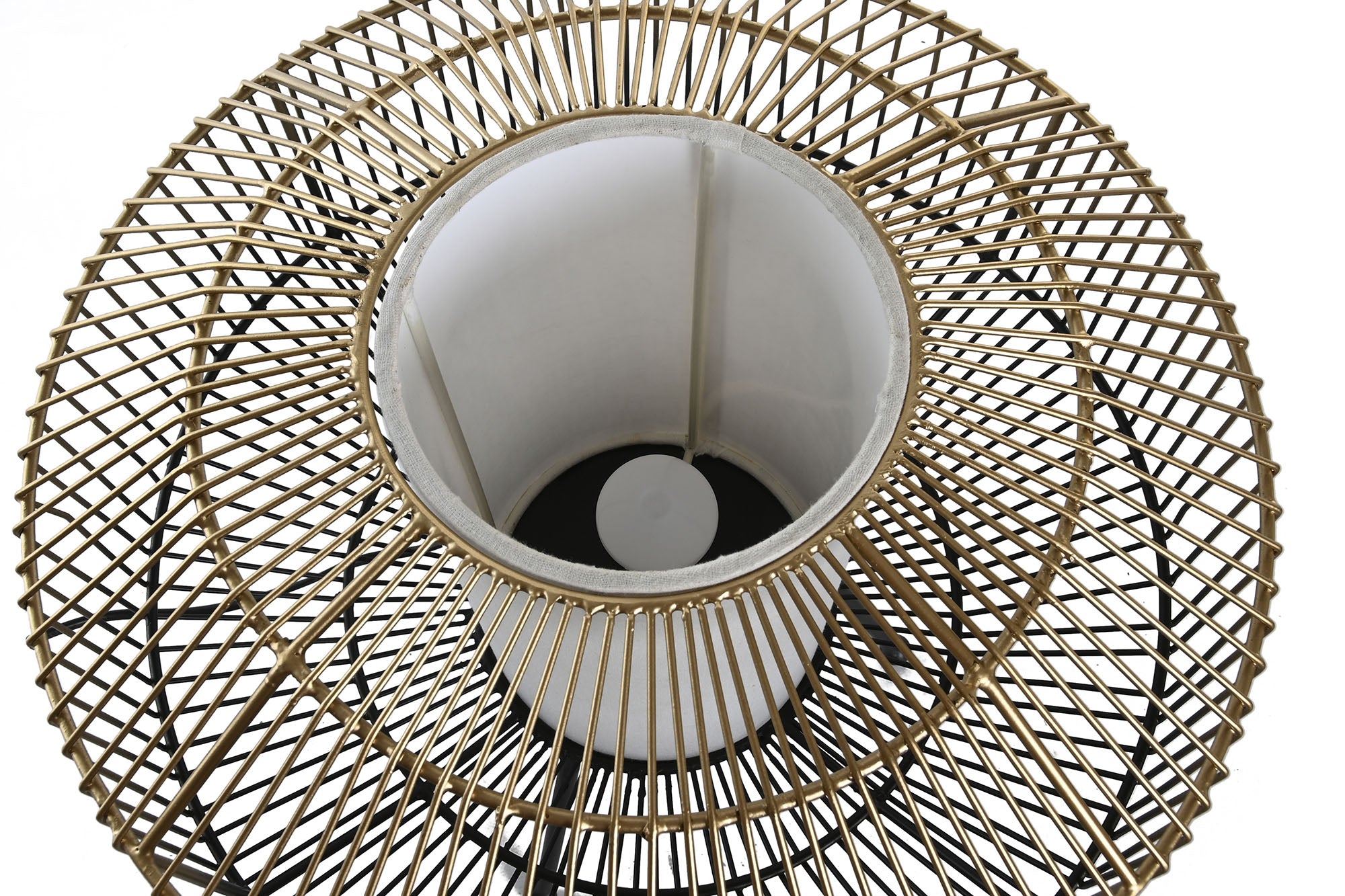 Luminária de Mesa Iron Cotton 39x39x38 Preta