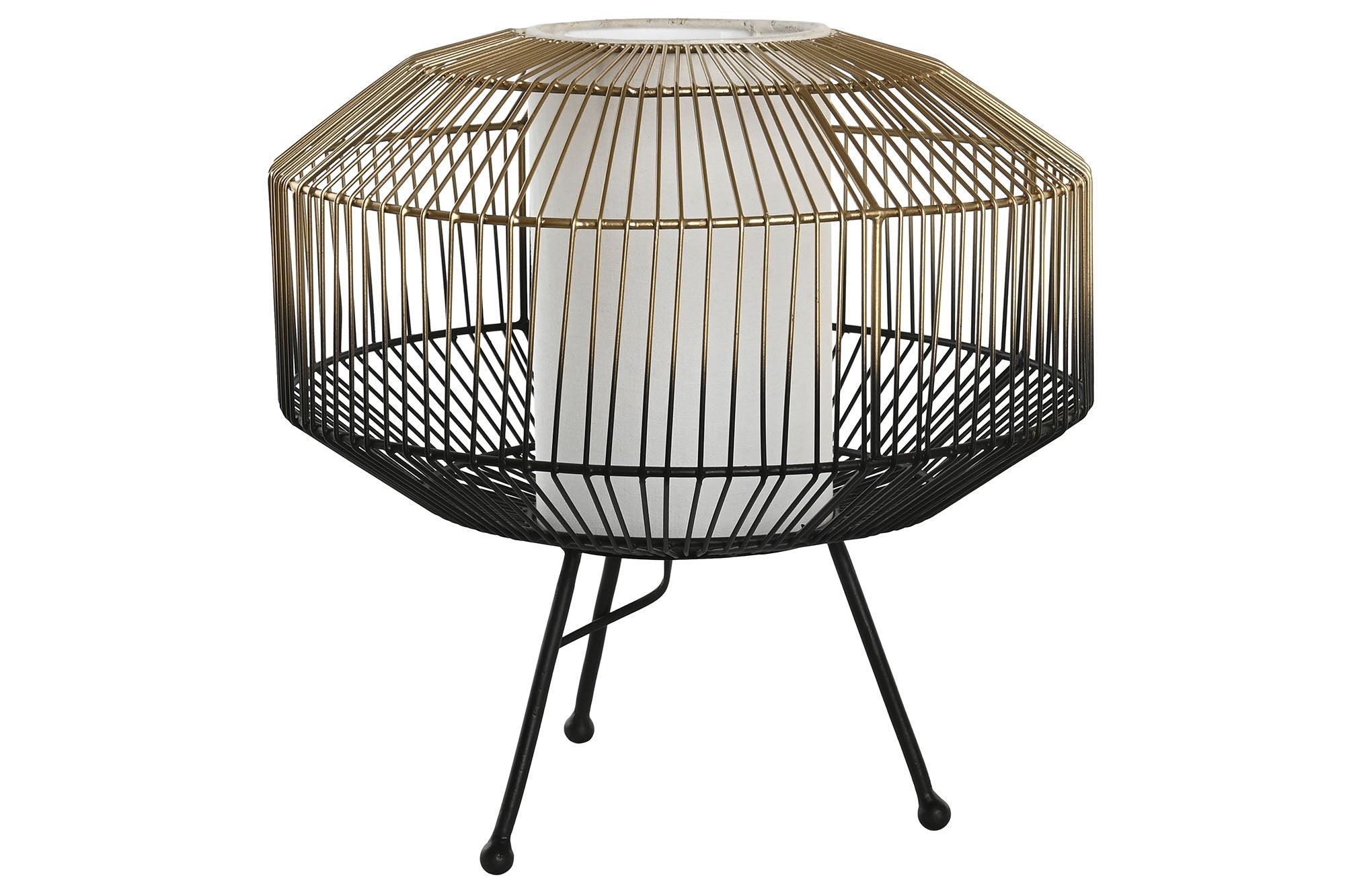 Luminária de Mesa Iron Cotton 39x39x38 Preta