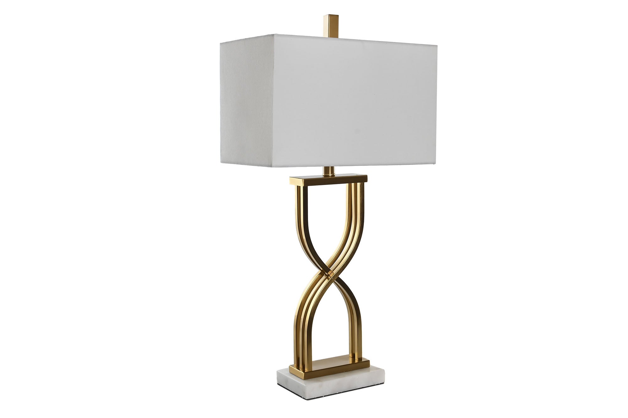 Metal Marble Table Lamp 40X23X79 Golden