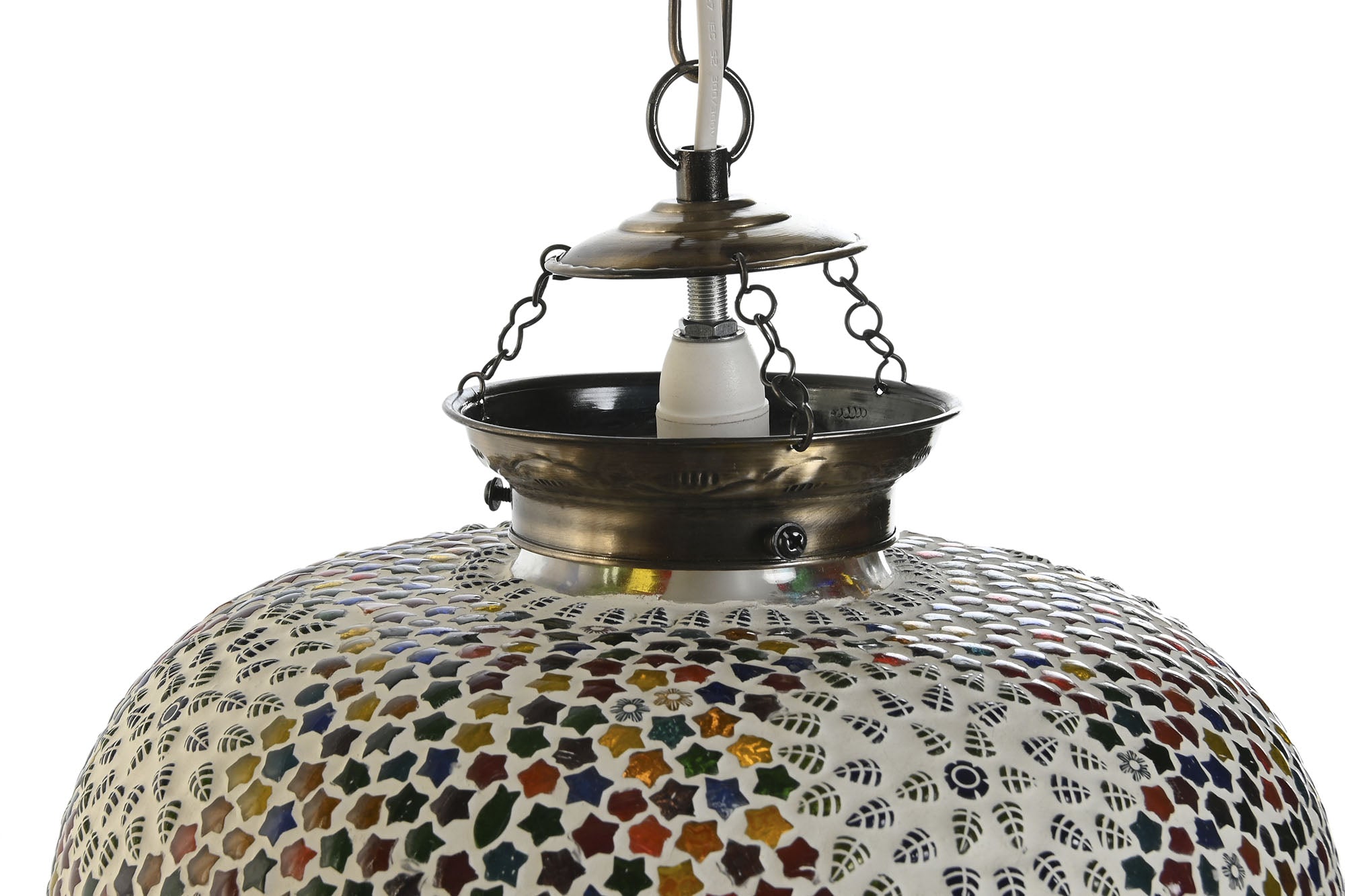 Lampara Techo Cristal 32X32X26 Mosaico 2 Surt.
