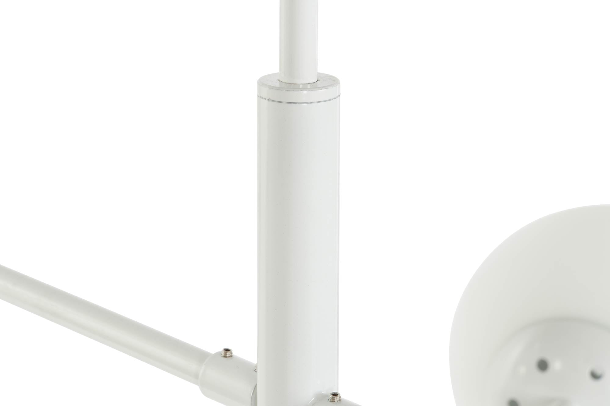 Lampara Techo Metal Cristal 96X73X50 Bolas Blanco