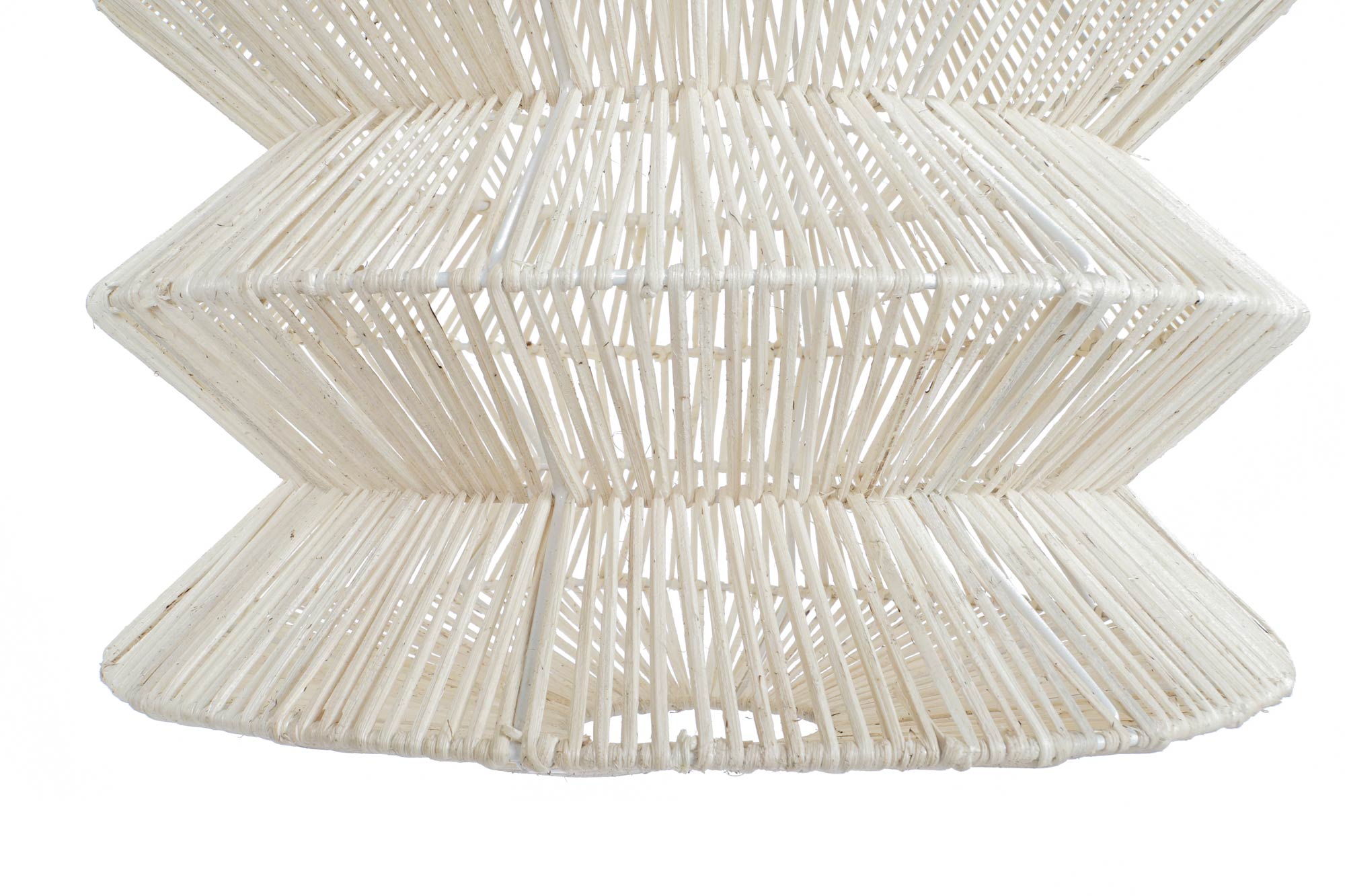 Lampara Techo Ratan Hierro 40X40X54 Natural