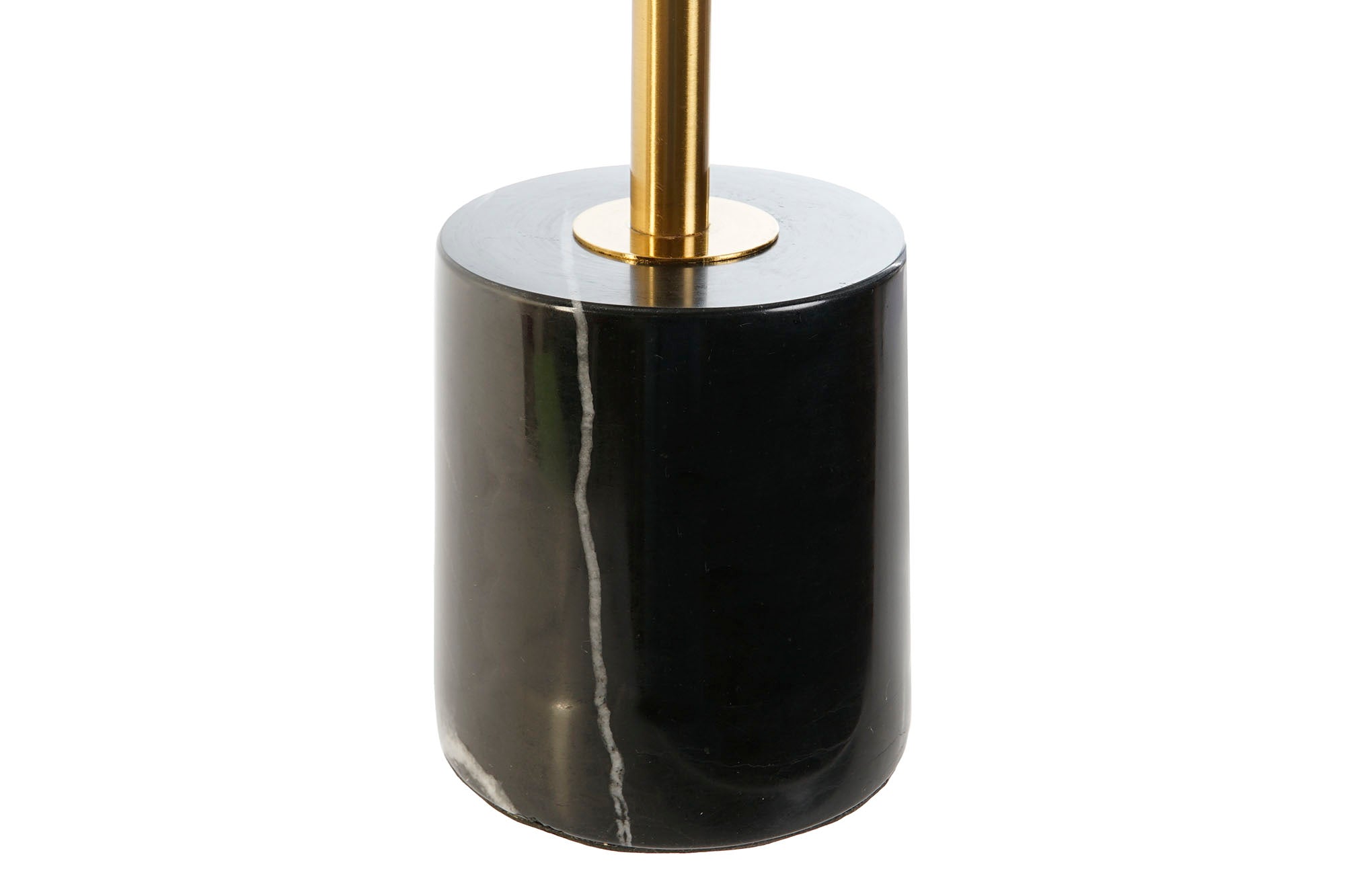 Lampara Sobremesa Marmol Metal 20X20X42 Negro