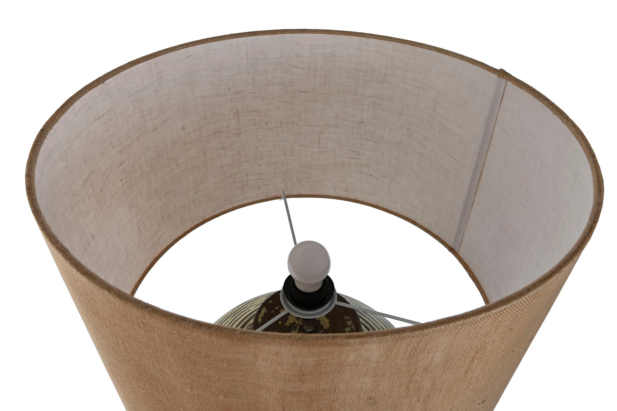 Lampara Sobremesa Aluminio 42X42X69 Patinado Verde