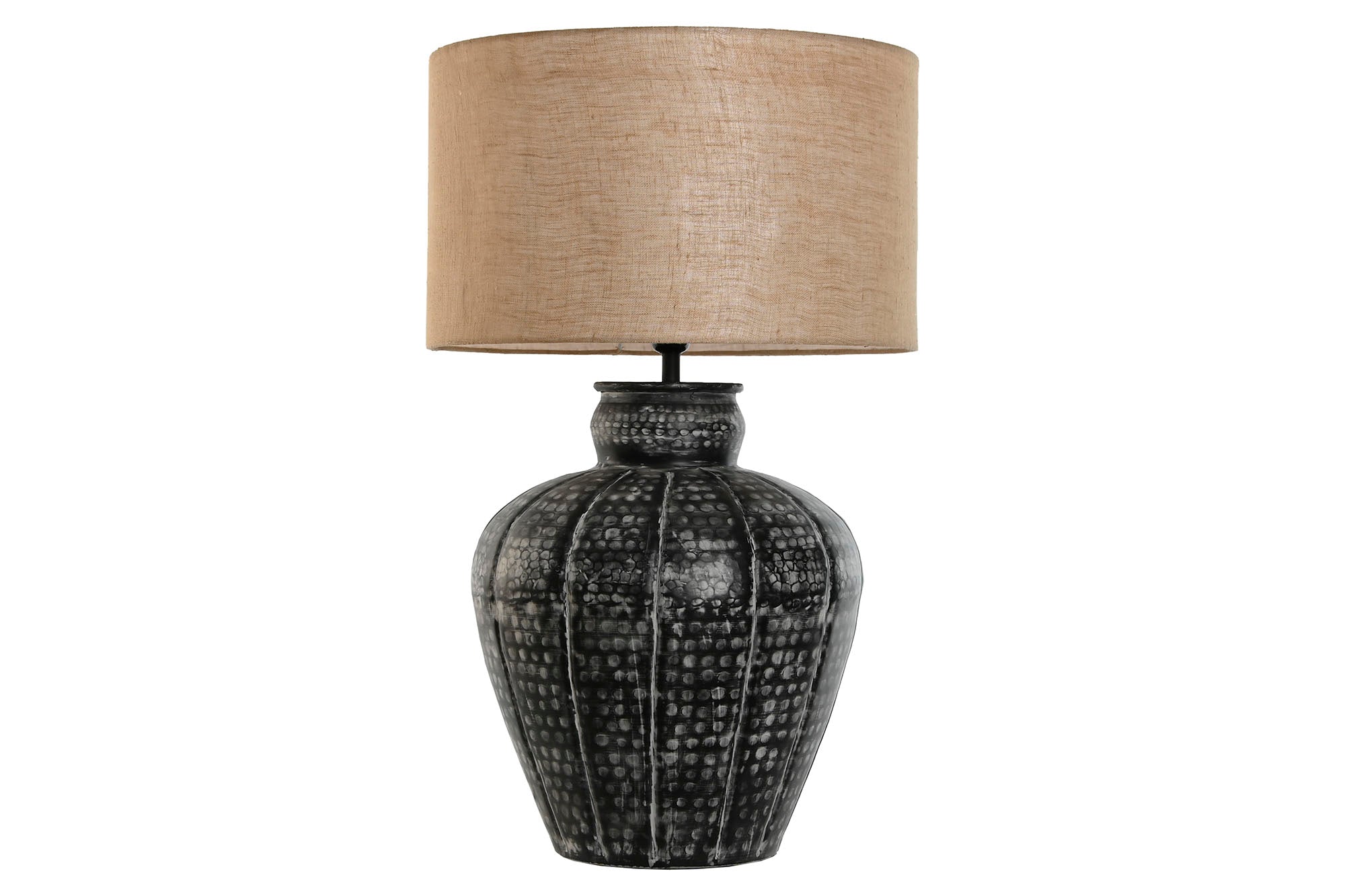 Aluminum Table Lamp 42X42X69 Patinated Black