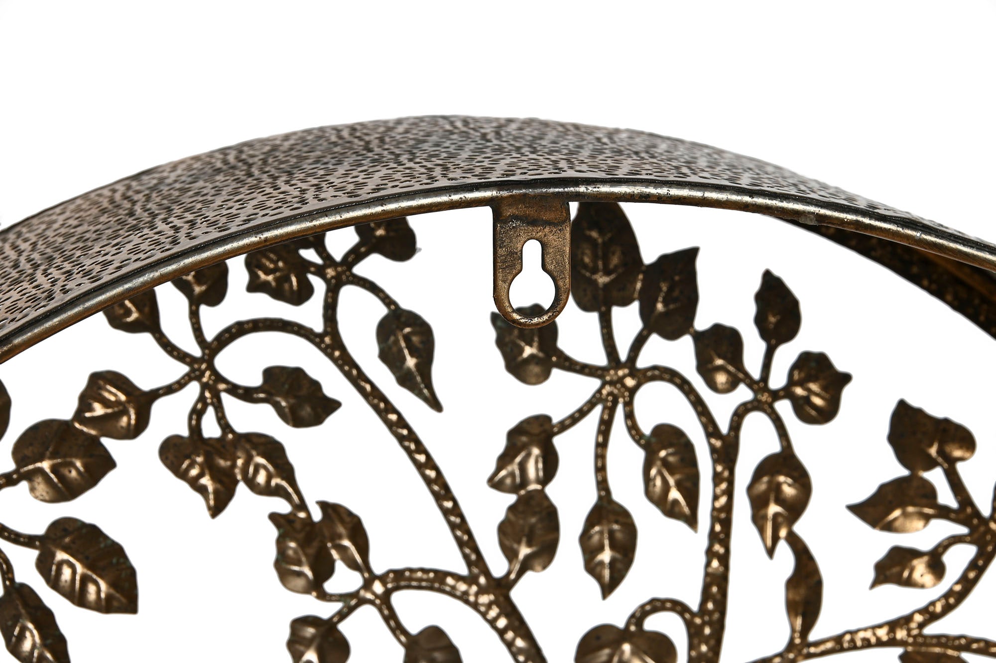 Lampara Aplique Metal 50X13X50 Arbol Dorado