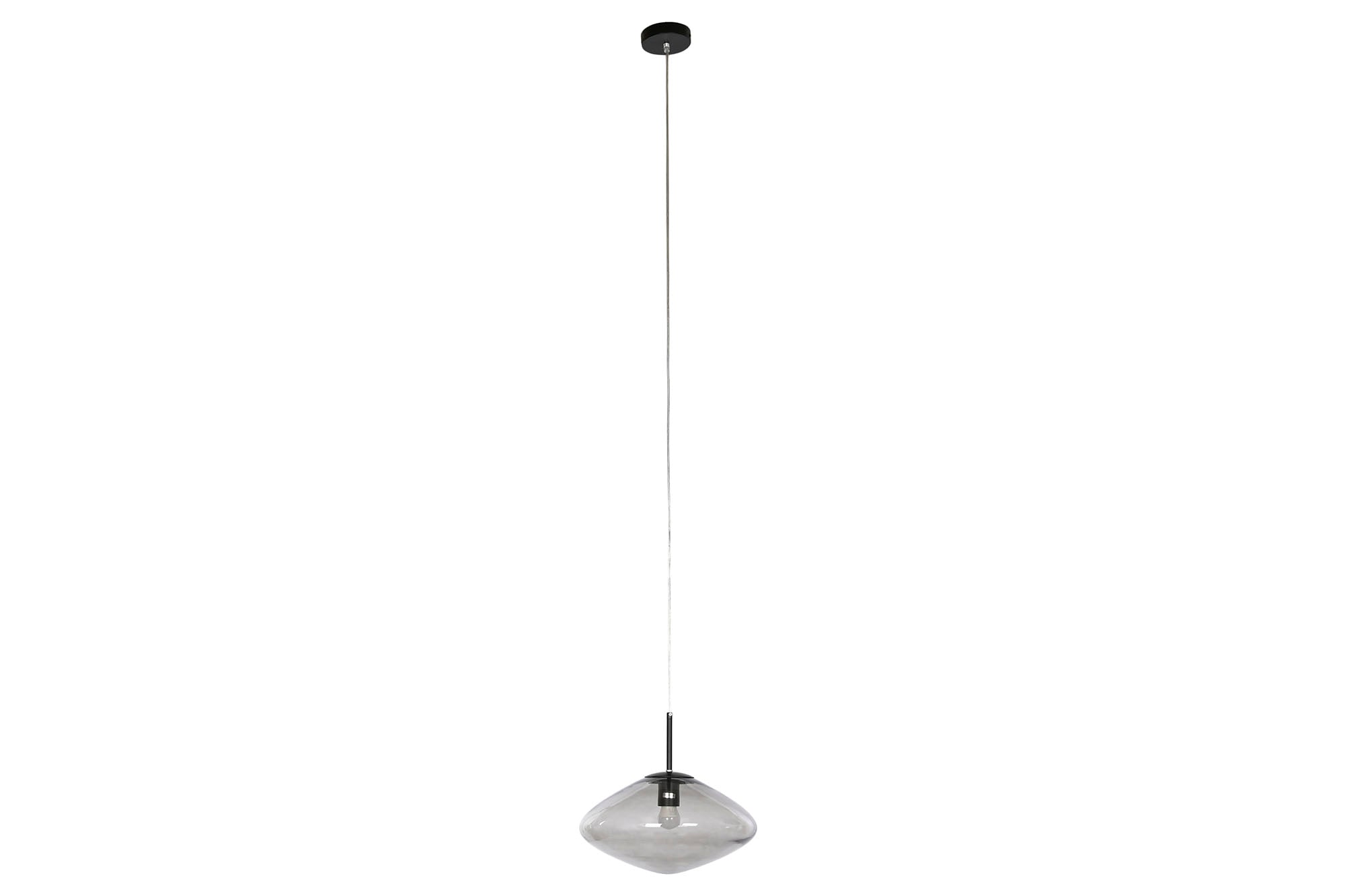 Lampara Techo Cristal 36X36X20 Gris