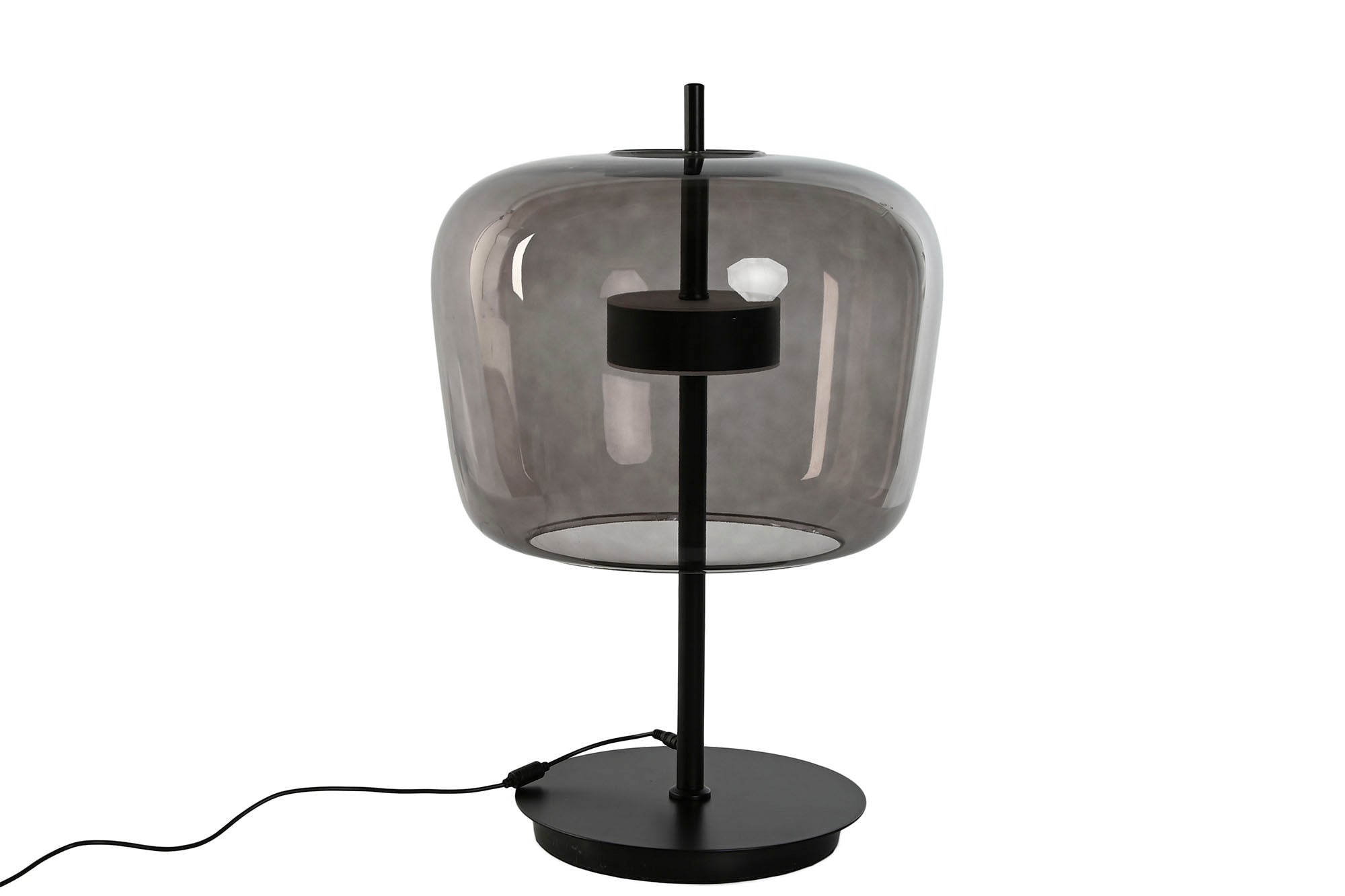 Crystal Metal Table Lamp 35X35X58 Black