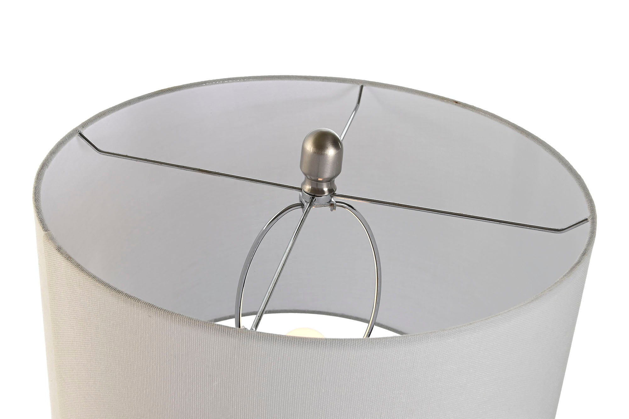 Linen Glass Table Lamp 40X40X66 Blue