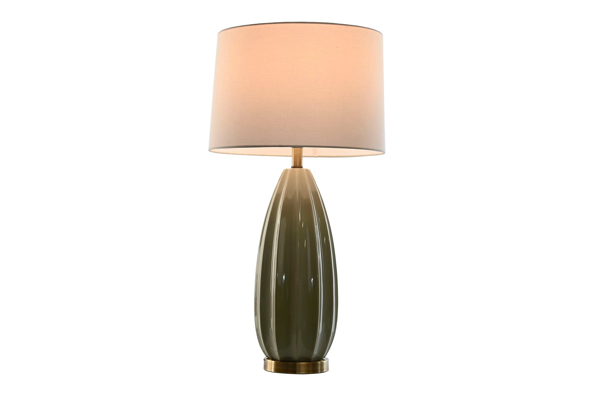 Gres Linen Table Lamp 41X41X78 Green