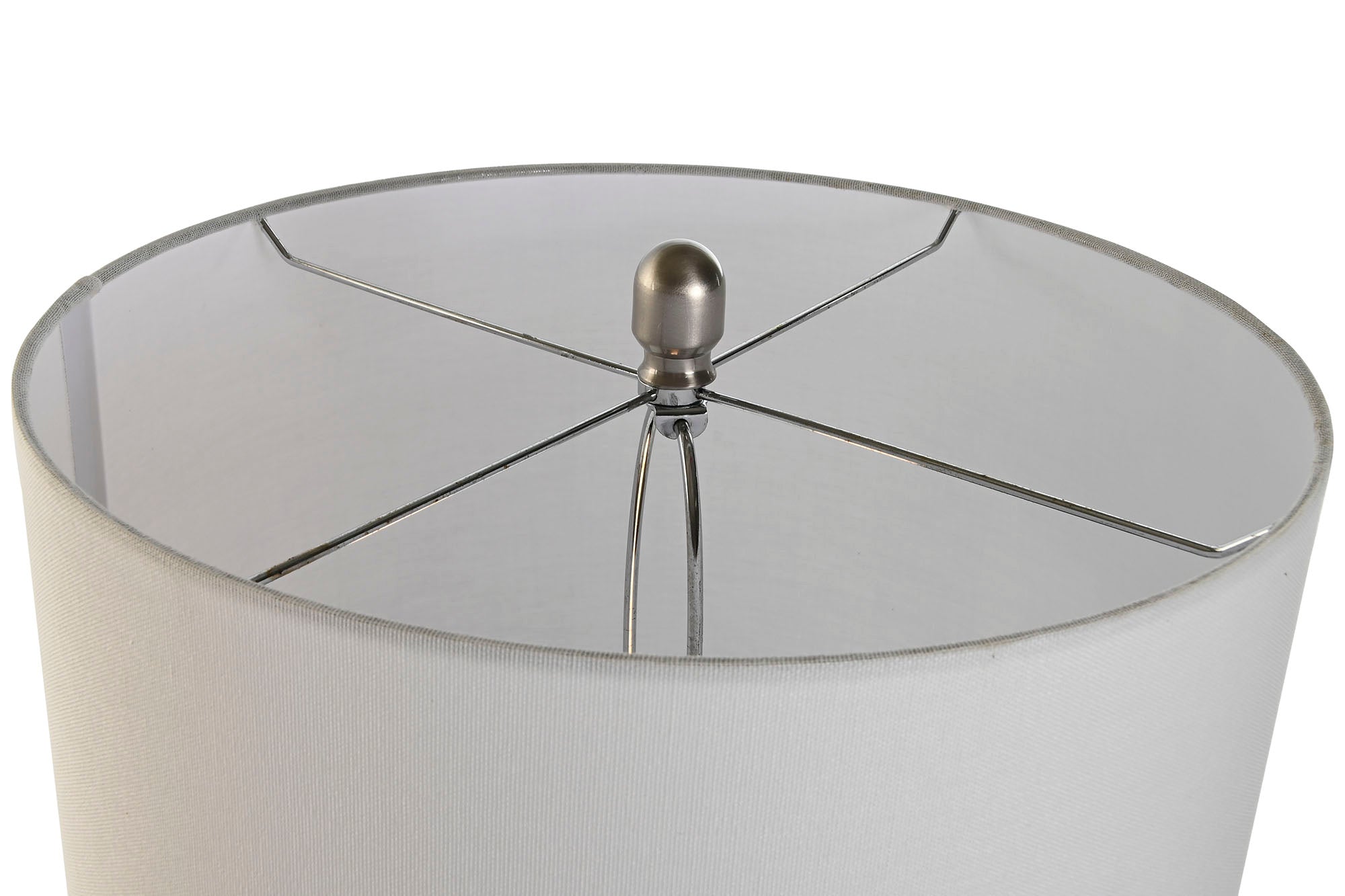 Linen Stoneware Table Lamp 40X40X74 Blue
