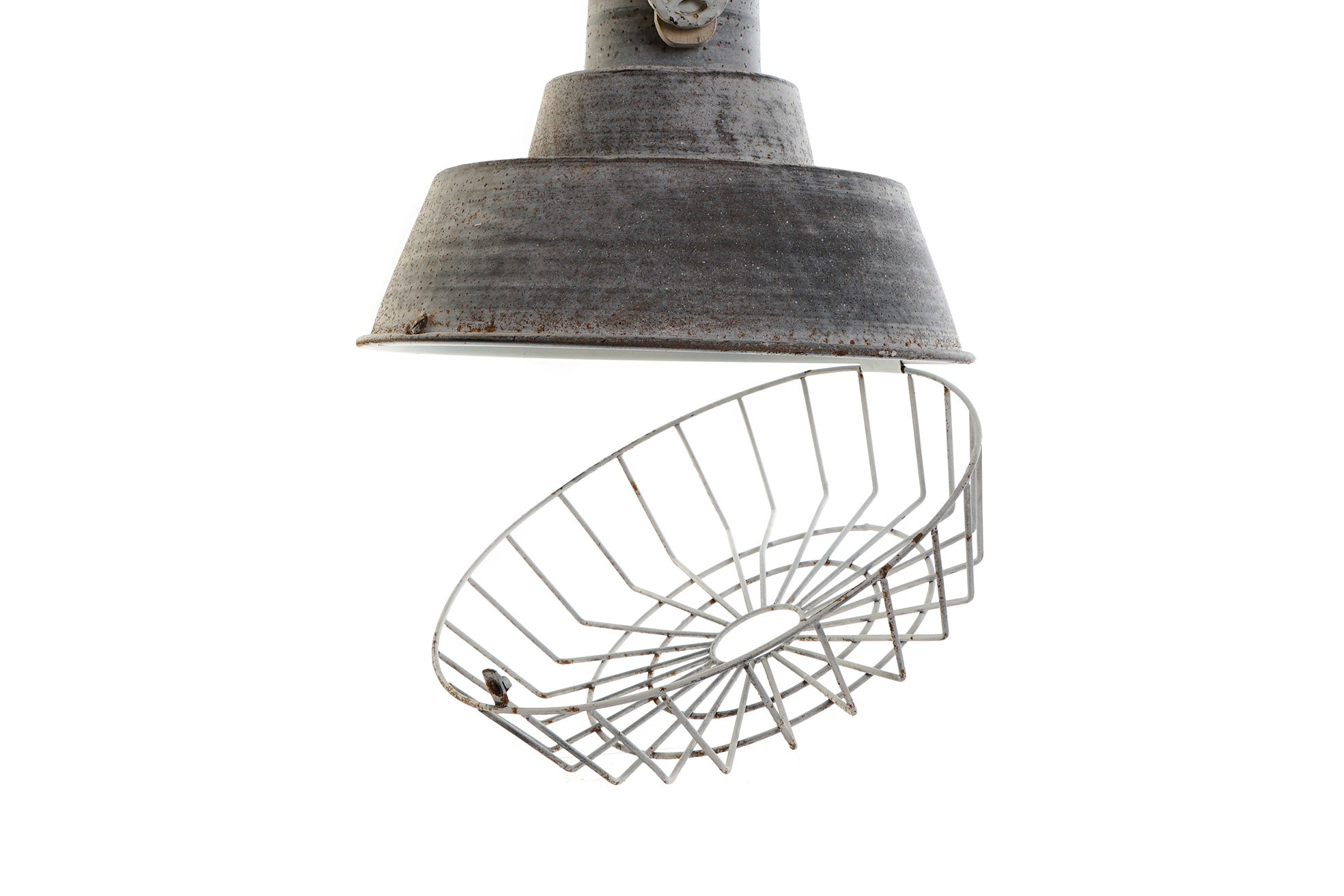 Lampara Techo Metal Madera 39X39X45 Decape Gris