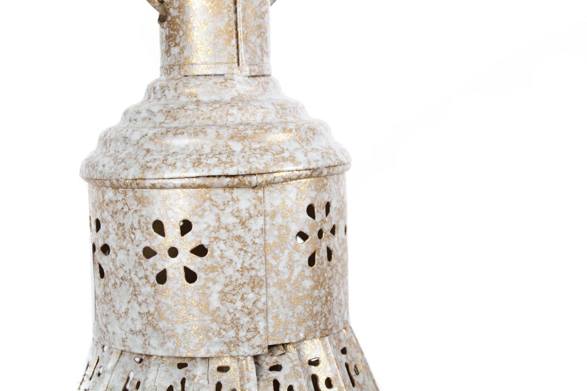 Lampara Techo Metal 40X40X55 18Cm, Blanco