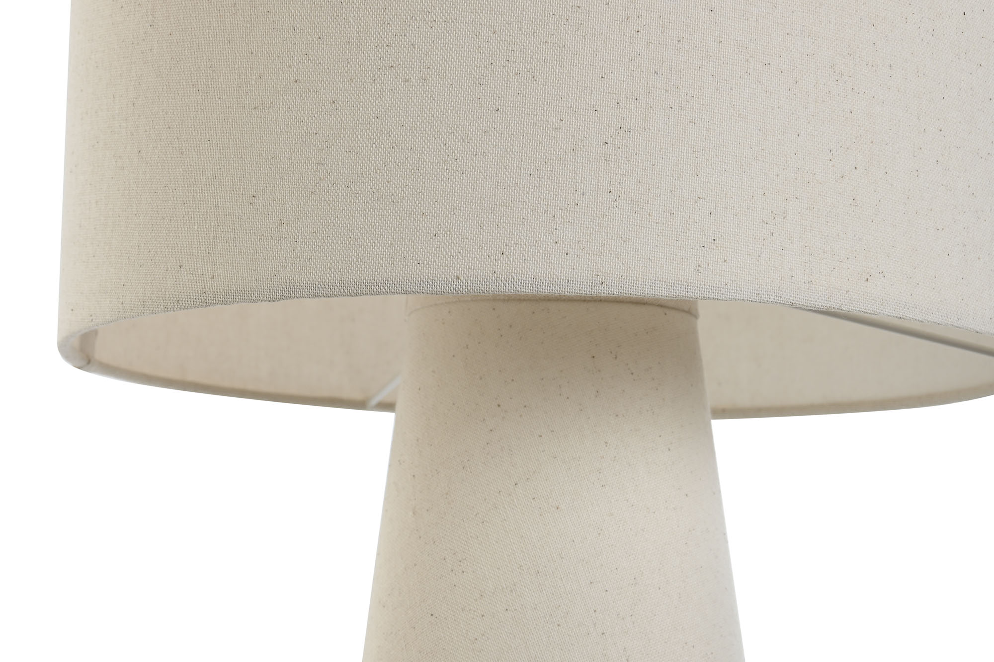 Polyester Metal Table Lamp 32X32X50.5 Ecru