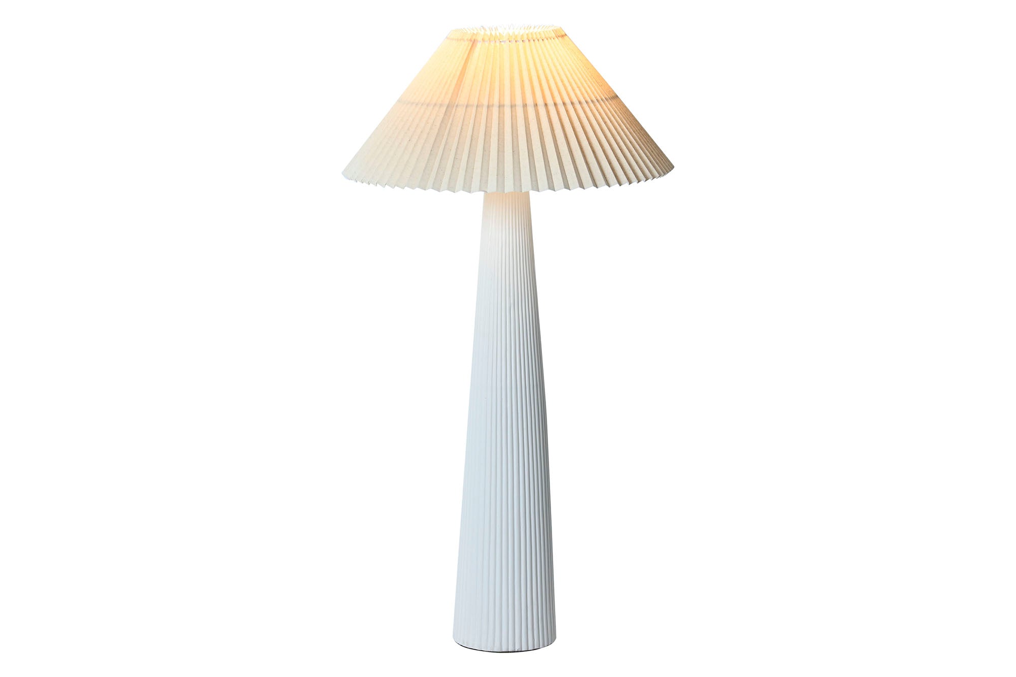 Luminária de piso de cerâmica poliéster 54x54x102 áspera