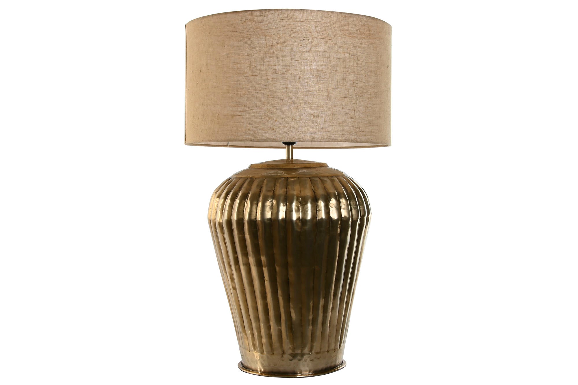 Lampara Sobremesa Aluminio 42X42X74 Patinado