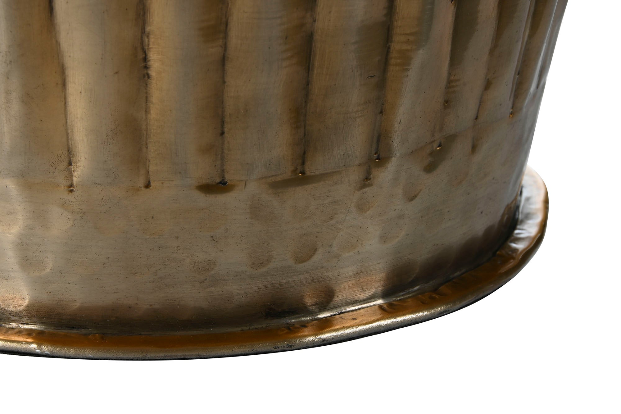 Lampara Sobremesa Aluminio 42X42X74 Patinado