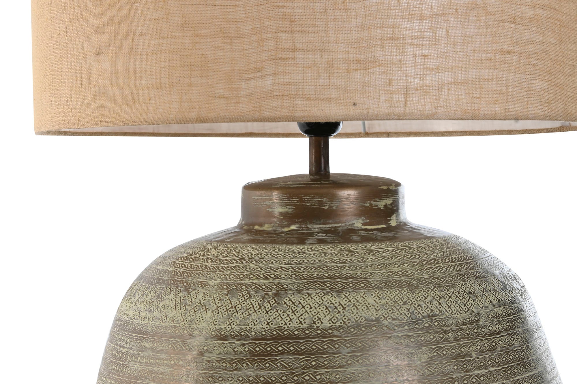 Aluminum Table Lamp 42X42X65 Patinated Copper