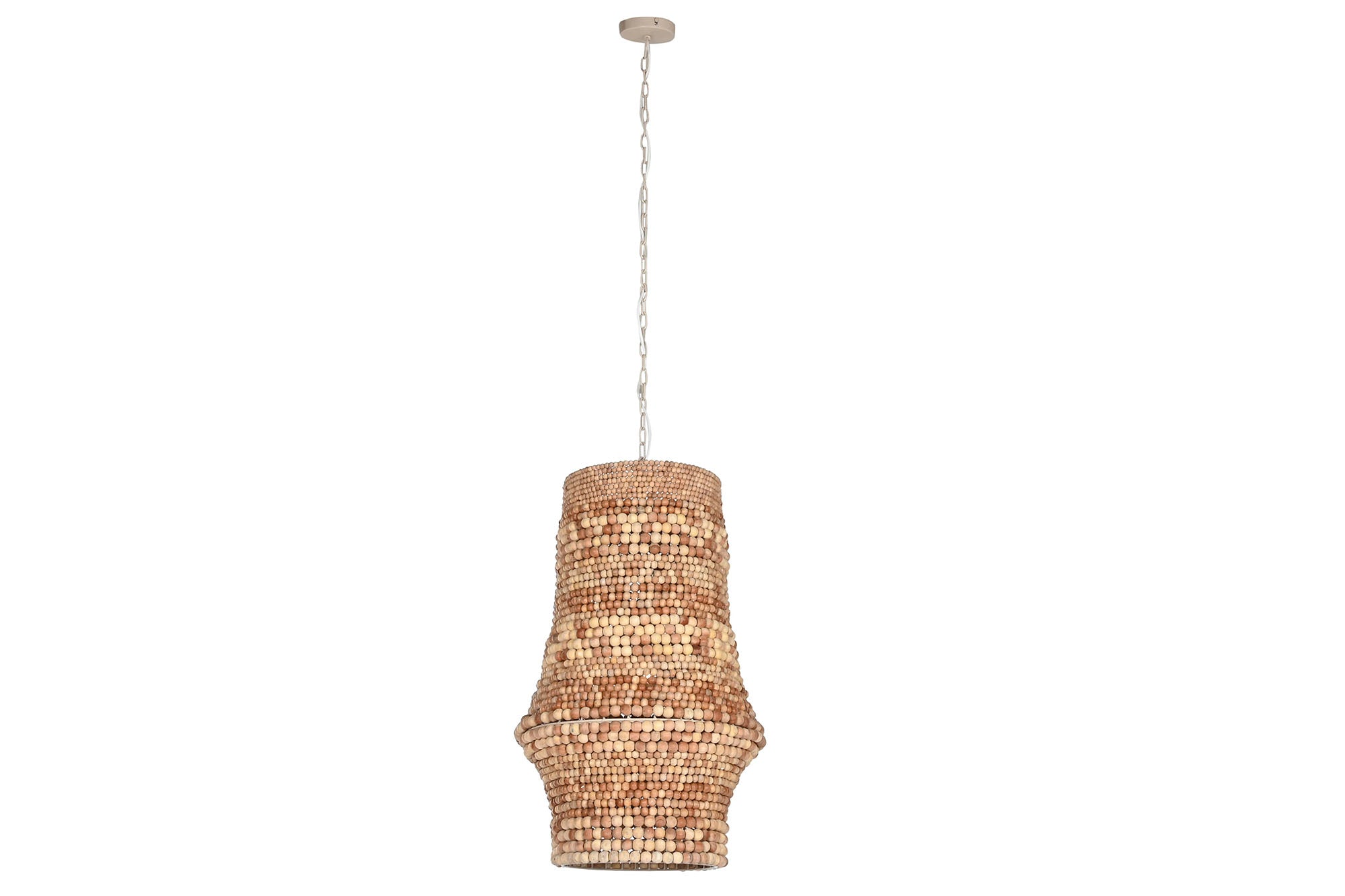 Lampara Techo Madera Hierro 50X50X78 Natural