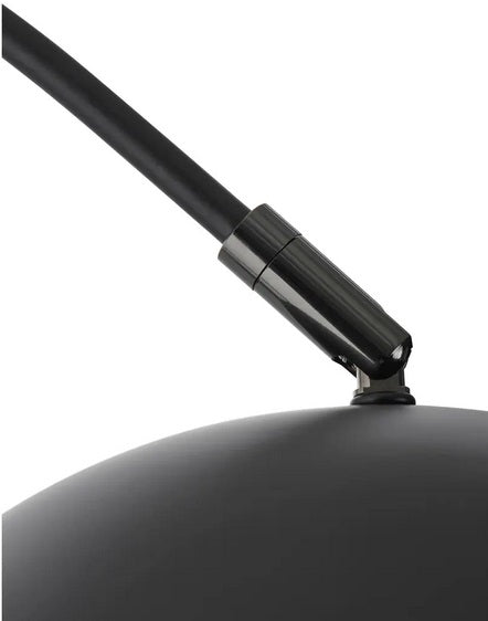 Lampara Pie Metal Marmol 36X110X195 Negro
