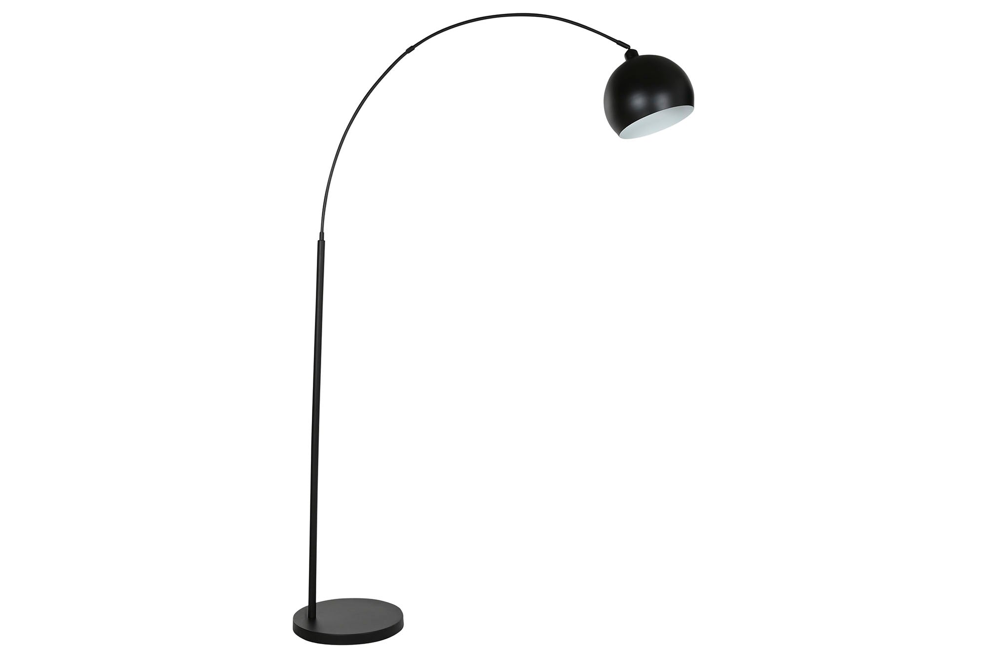 Lampara Pie Metal Marmol 36X110X195 Negro