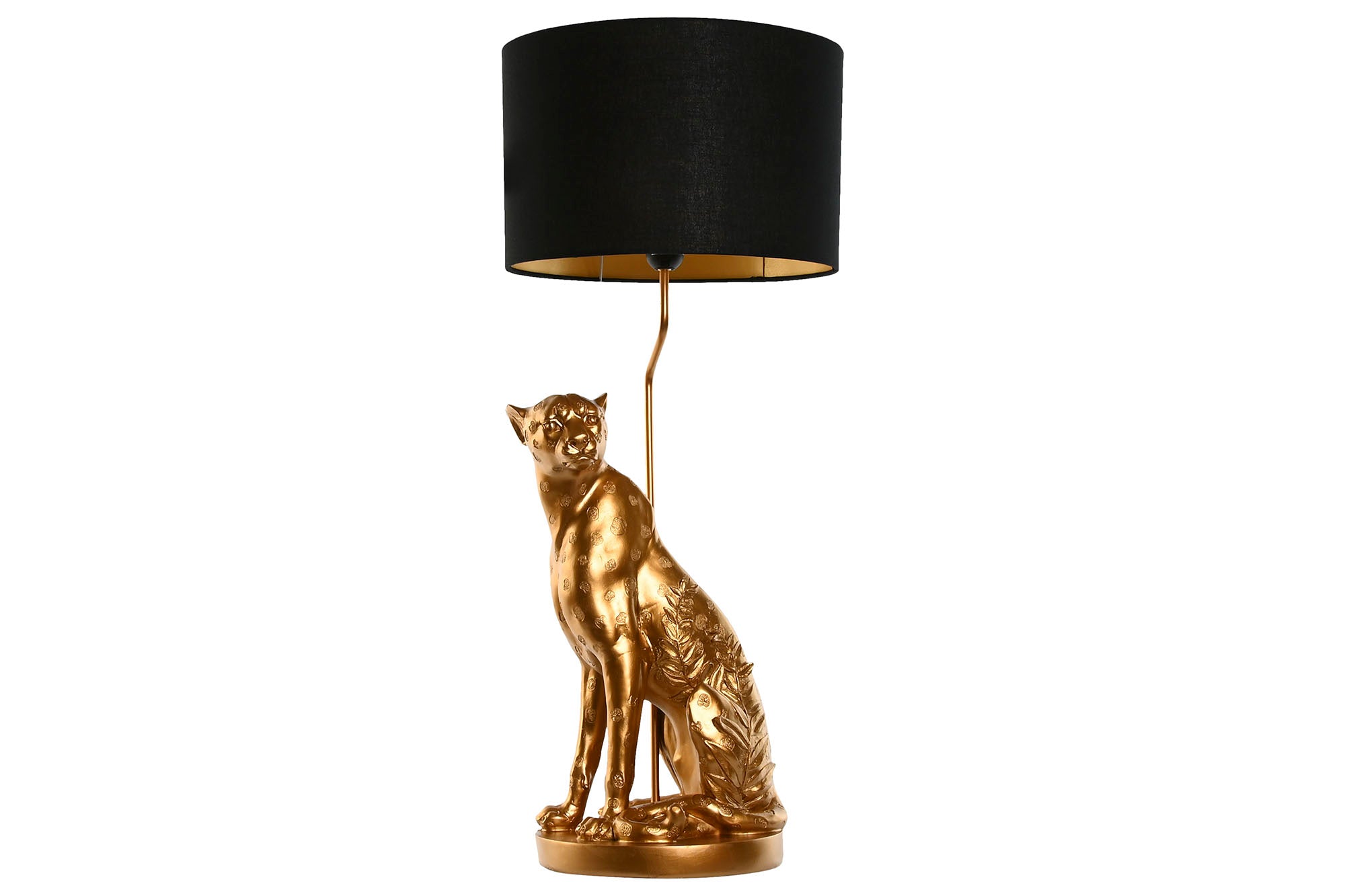 Lampara Sobremesa Resina 33X33X78,5 Leopardo