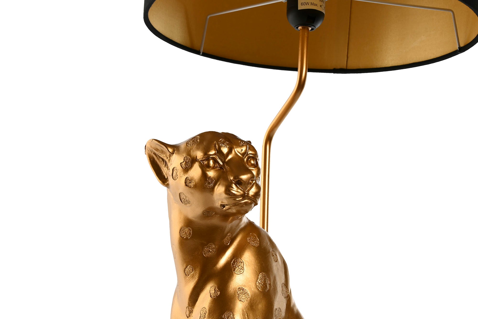Lampara Sobremesa Resina 33X33X78,5 Leopardo